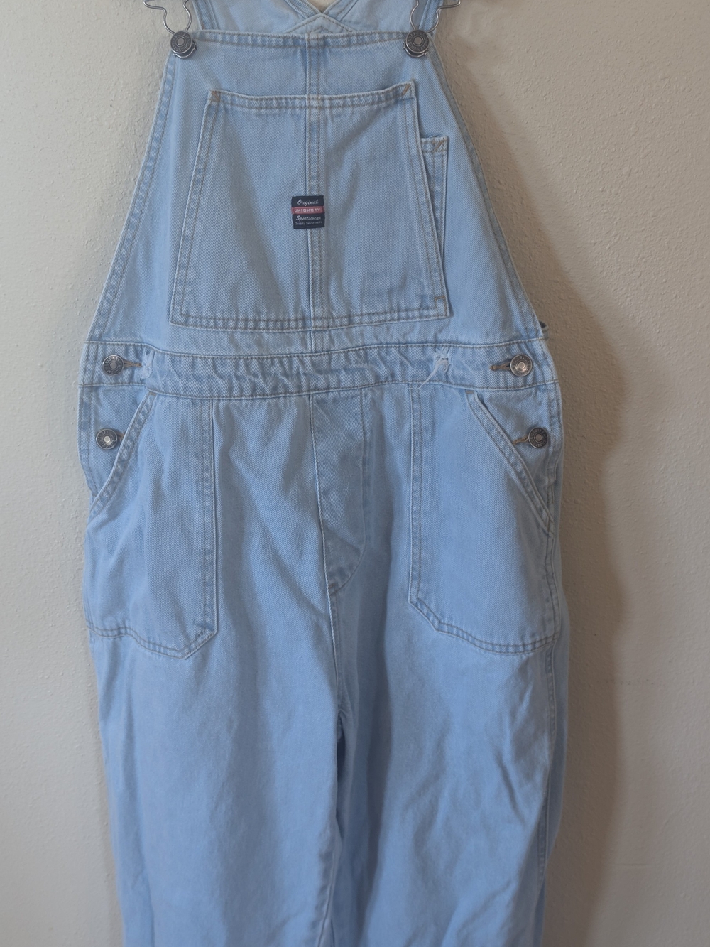 Unionbay Light Wash Denim Overalls Women's S